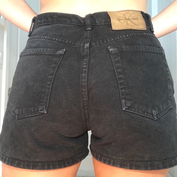 Calvin Klein Pants - Calvin Klein 90s 2000s Black Denim Shorts